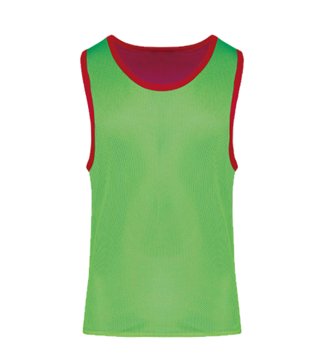 Training vest green-red