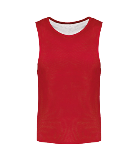 Training vest red and white